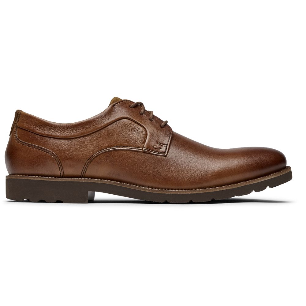 Rockport Sharp & Ready 2 Plain Toe - Mens Oxfords - Chocolate - NZ (MTI-672581)